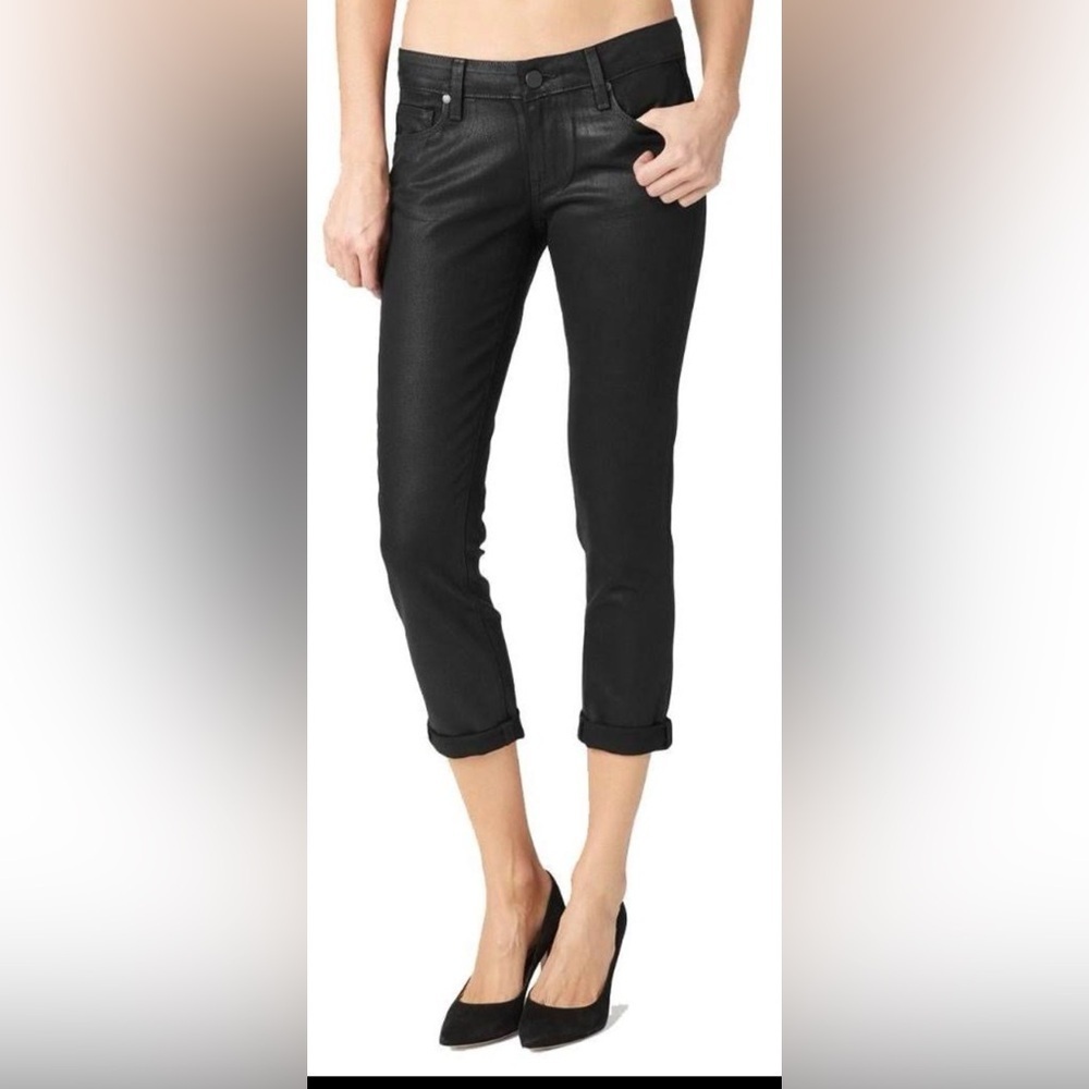 PAIGE Jimmy Jimmy Crop Black Jeans – Size 28 – Made in USA